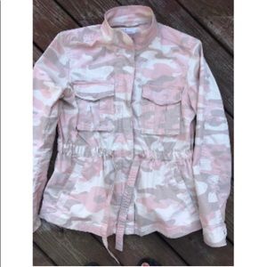 Gap Pink Camo Denim Coat